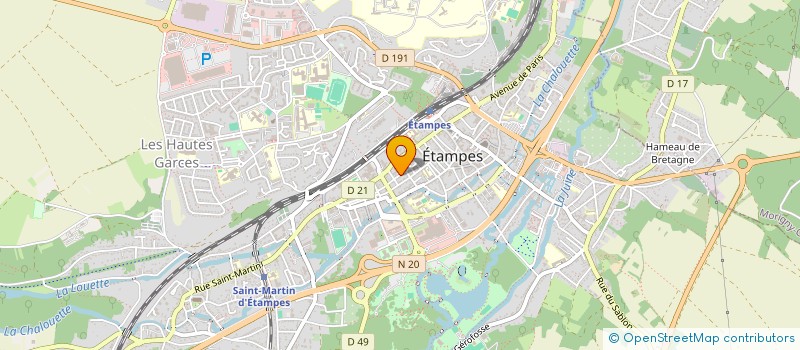 localisation de l'entreprise MONSIEUR STEPHANE PETIT  ETAMPES