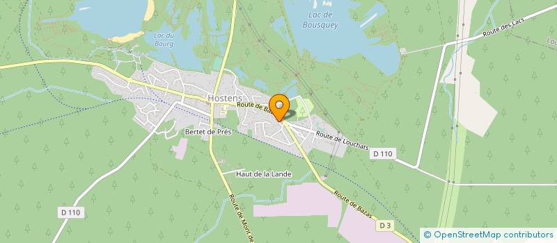 localisation de l'entreprise MONSIEUR STEPHANE PETIT  HOSTENS