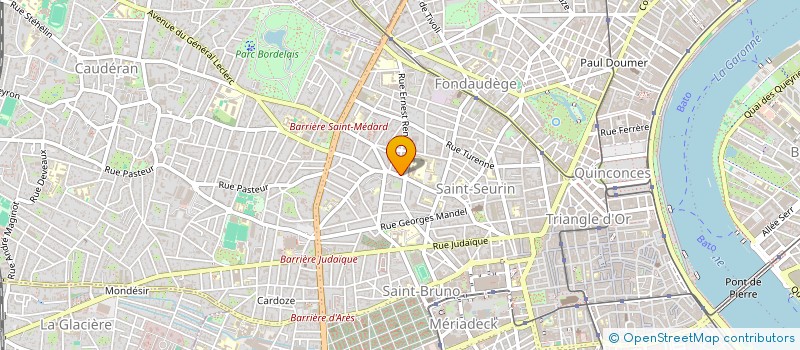 localisation de l'entreprise MONSIEUR STEPHANE PETITJEAN  BORDEAUX