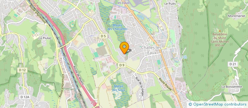 localisation de l'entreprise MONSIEUR STEPHANE PETRATTO  CHALLES-LES-EAUX