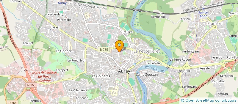 localisation de l'entreprise MONSIEUR STEPHANE PIA à AURAY