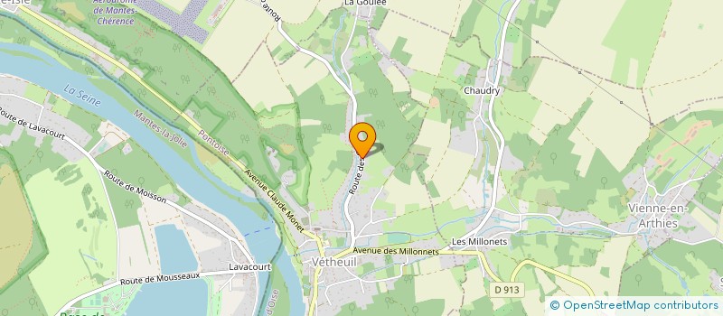 localisation de l'entreprise MONSIEUR STEPHANE PIERRE  VETHEUIL