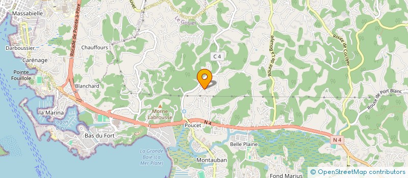 localisation de l'entreprise MONSIEUR STEPHANE PIERRE-MARIE  LE GOSIER