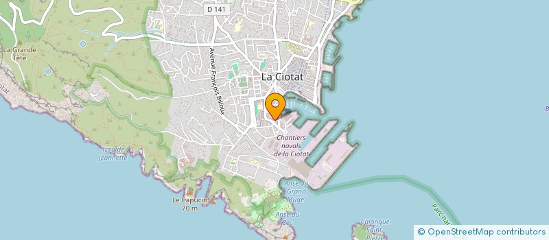 localisation de l'entreprise MONSIEUR STEPHANE PIGNAN  LA CIOTAT