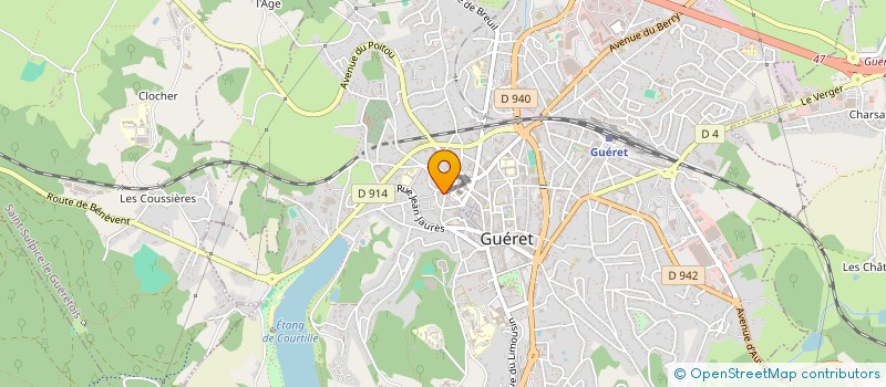 localisation de l'entreprise MONSIEUR STEPHANE PILET à GUERET