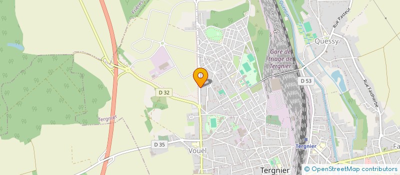 localisation de l'entreprise MONSIEUR STEPHANE PILLOY  TERGNIER