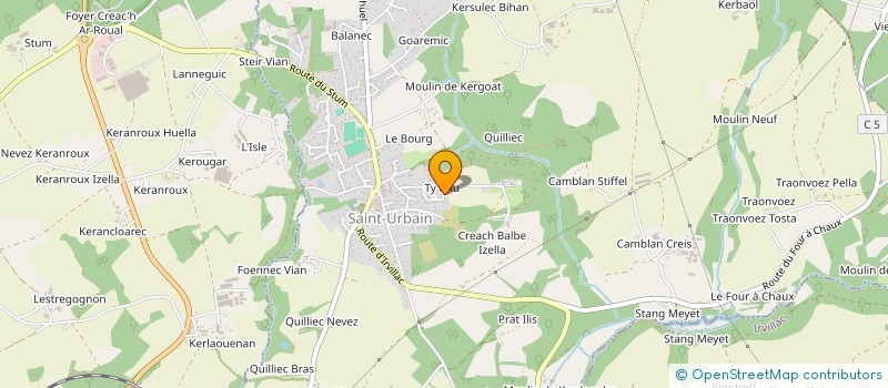 localisation de l'entreprise MONSIEUR STEPHANE PILVEN  SAINT-URBAIN