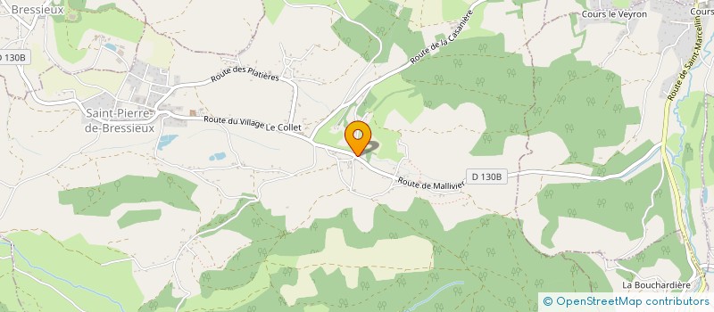 localisation de l'entreprise MONSIEUR STEPHANE PINGUET  SAINT-PIERRE-DE-BRESSIEUX