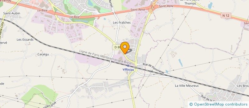 localisation de l'entreprise MONSIEUR STEPHANE PINSON  YFFINIAC