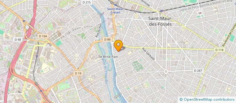 localisation de l'entreprise MONSIEUR STEPHANE PINTURAUD à SAINT-MAUR-DES-FOSSES