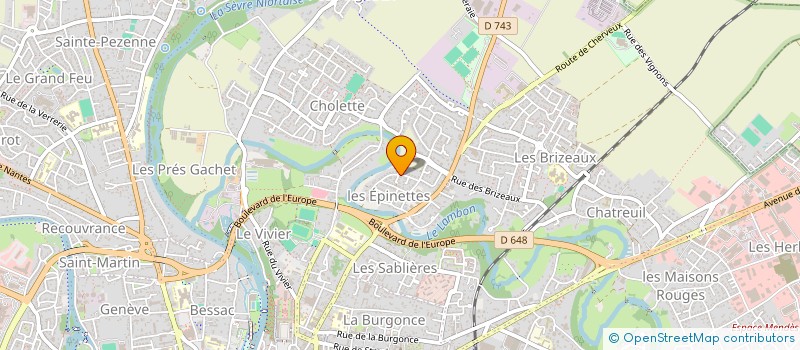 localisation de l'entreprise MONSIEUR STEPHANE PIOFFET  NIORT