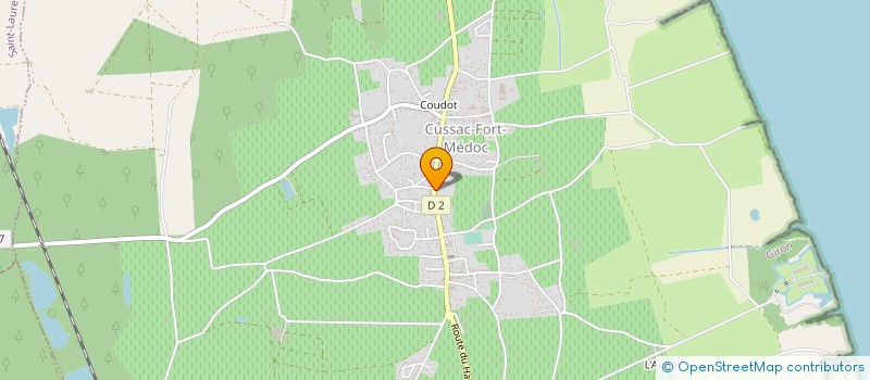 localisation de l'entreprise MONSIEUR STEPHANE PIOTON  CUSSAC-FORT-MEDOC