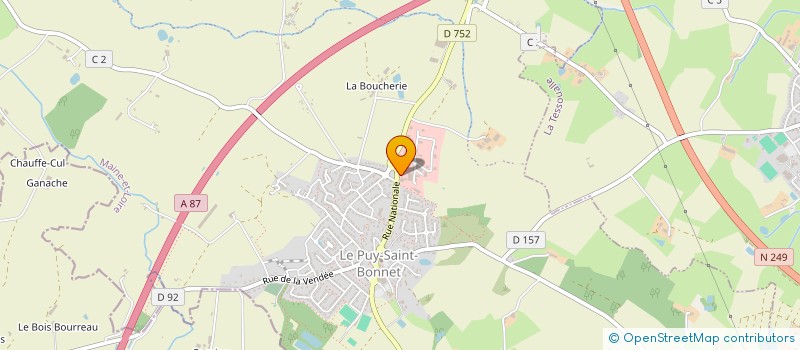localisation de l'entreprise MONSIEUR STEPHANE PLANCHE à CHOLET