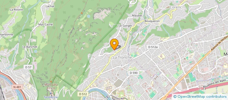 localisation de l'entreprise MONSIEUR STEPHANE PLISSON  LA TRONCHE