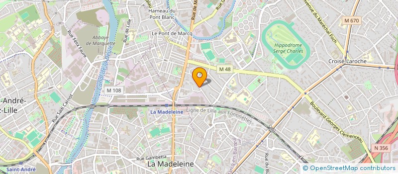 localisation de l'entreprise MONSIEUR STEPHANE POCHET à MARCQ-EN-BARŒUL