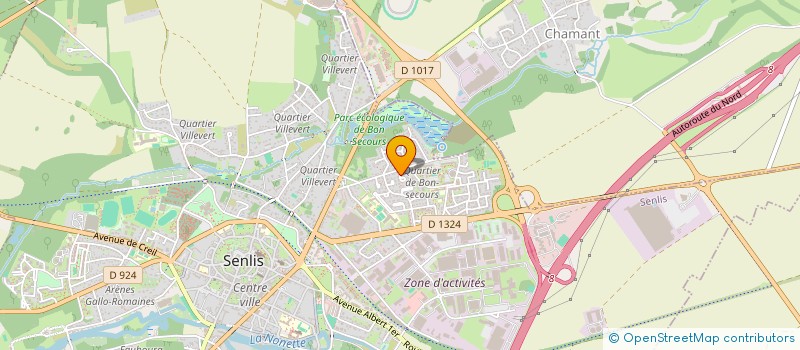 localisation de l'entreprise MONSIEUR STEPHANE POGNEAU  SENLIS