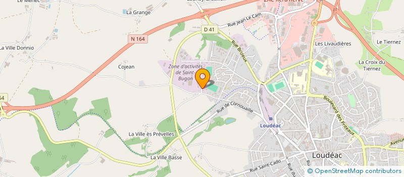 localisation de l'entreprise MONSIEUR STEPHANE POINEUF à LOUDEAC