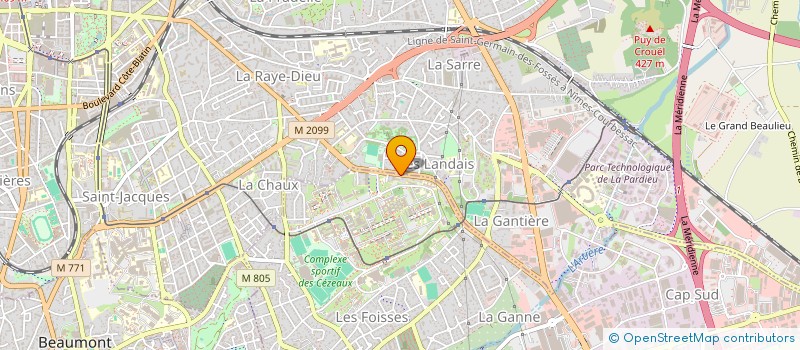 localisation de l'entreprise MONSIEUR STEPHANE POIRIER  AUBIERE