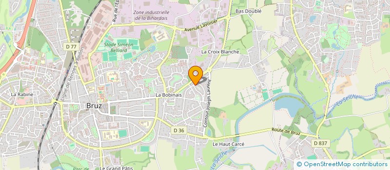 localisation de l'entreprise MONSIEUR STEPHANE POISSEL  BRUZ