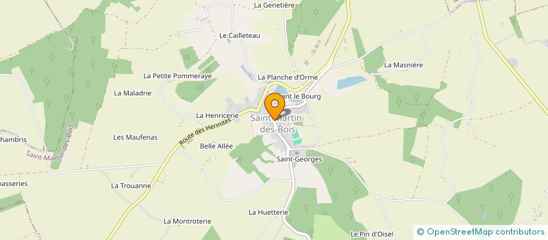 localisation de l'entreprise MONSIEUR STEPHANE POITEVIN  SAINT-MARTIN-DES-BOIS