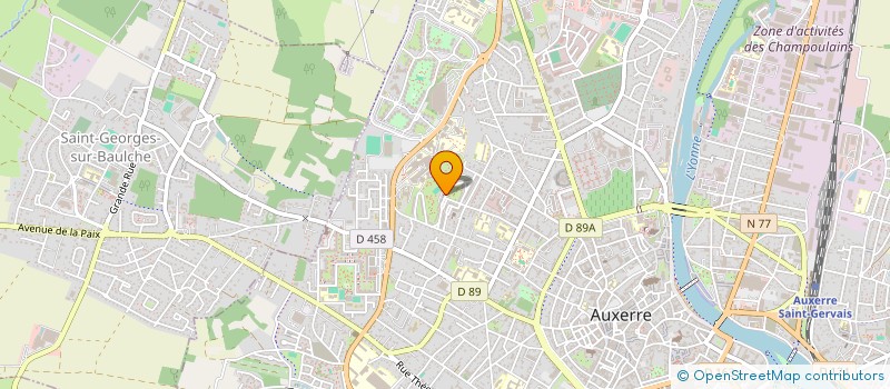 localisation de l'entreprise MONSIEUR STEPHANE POITTEVIN à AUXERRE