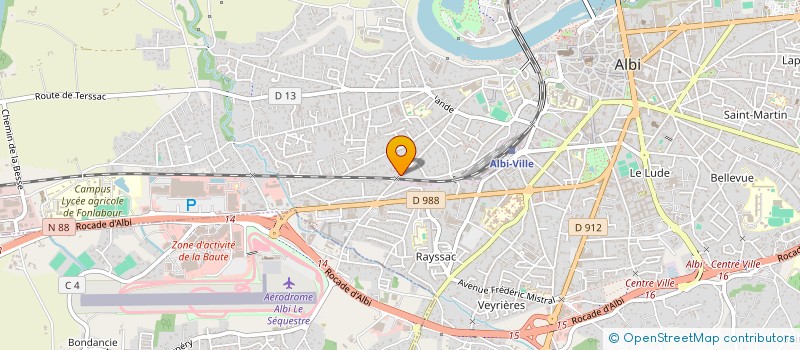 localisation de l'entreprise MONSIEUR STEPHANE POMAREDE à ALBI