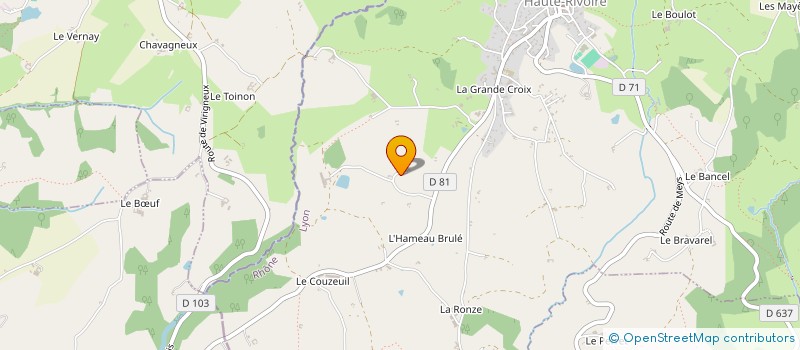 localisation de l'entreprise MONSIEUR STEPHANE PONCET  HAUTE-RIVOIRE