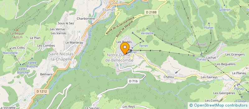 localisation de l'entreprise MONSIEUR STEPHANE PONCHAUD à NOTRE-DAME-DE-BELLECOMBE