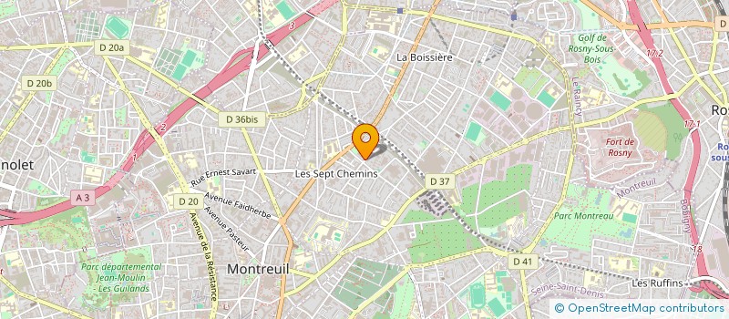 localisation de l'entreprise MONSIEUR STEPHANE POPU à MONTREUIL