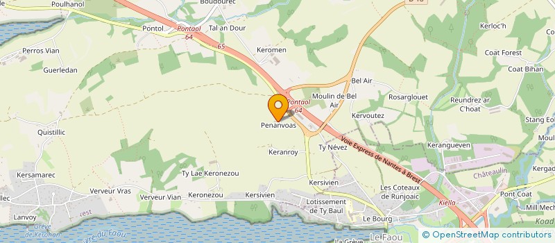 localisation de l'entreprise MONSIEUR STEPHANE POTTIER  HANVEC