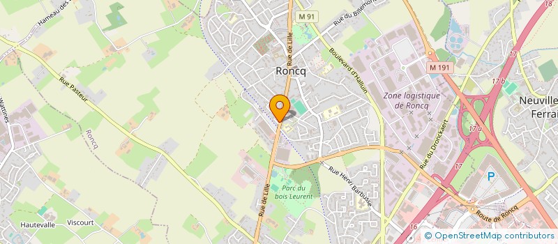 localisation de l'entreprise MONSIEUR STEPHANE POTTILIUS  RONCQ