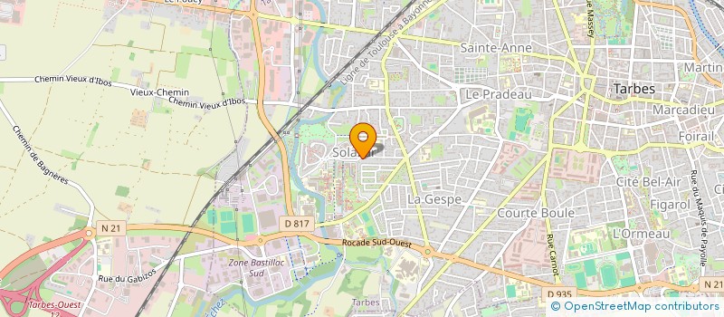 localisation de l'entreprise MONSIEUR STEPHANE POUBILE  TARBES