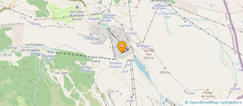 localisation de l'entreprise MONSIEUR STEPHANE POUMAILLOUX  MORZINE