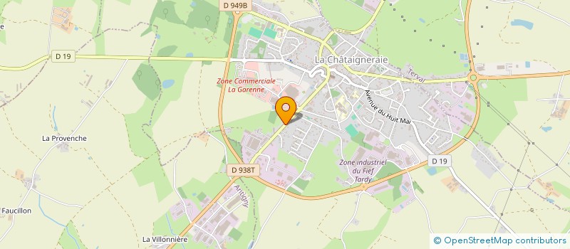localisation de l'entreprise MONSIEUR STEPHANE POUPONNOT à LA CHATAIGNERAIE