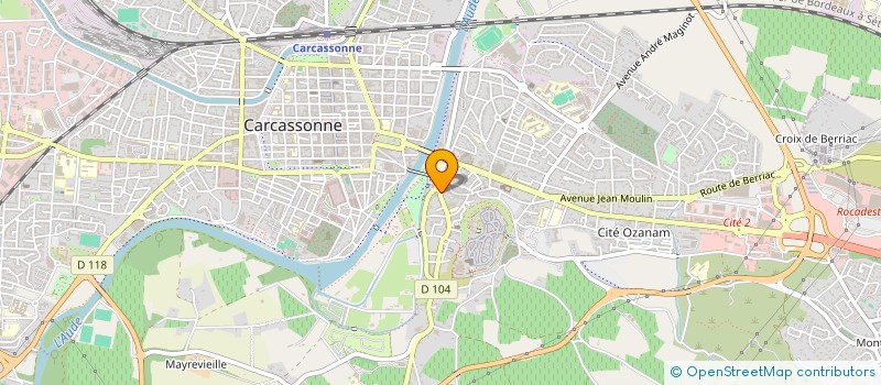 localisation de l'entreprise MONSIEUR STEPHANE POUSSOU  CARCASSONNE