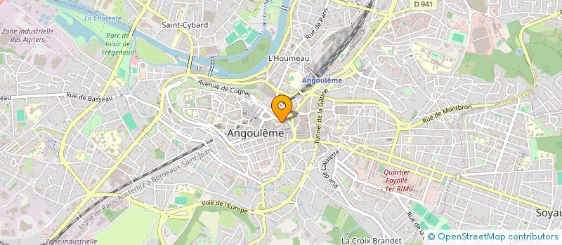 localisation de l'entreprise MONSIEUR STEPHANE PRADIGNAC à ANGOULEME