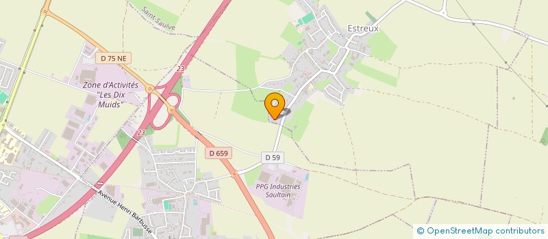 localisation de l'entreprise MONSIEUR STEPHANE PREUX  ESTREUX