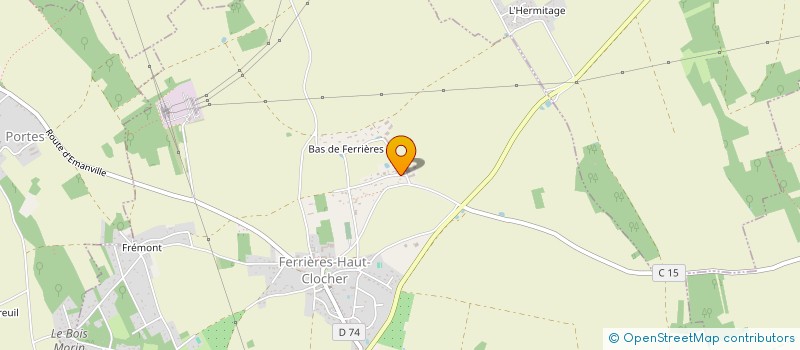 localisation de l'entreprise MONSIEUR STEPHANE PREVOST à FERRIERES-HAUT-CLOCHER