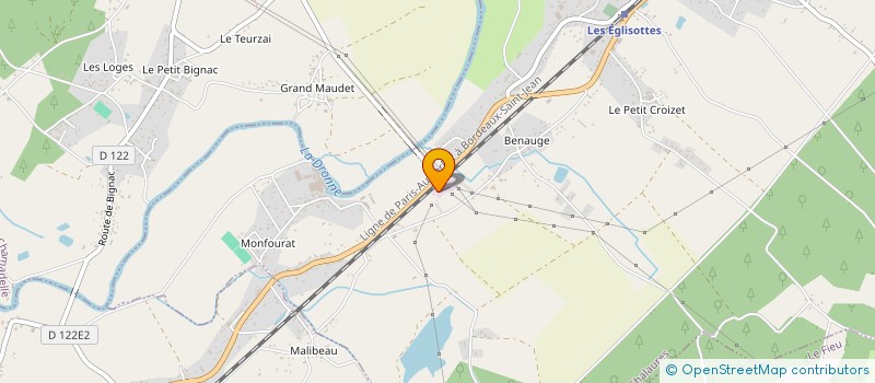 localisation de l'entreprise MONSIEUR STEPHANE PRIOUL  LES EGLISOTTES-ET-CHALAURES