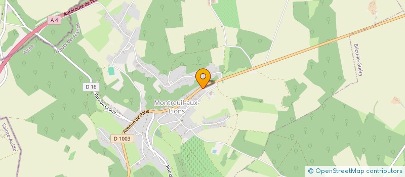 localisation de l'entreprise MONSIEUR STEPHANE PROD'HOMME  MONTREUIL-AUX-LIONS