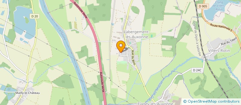 localisation de l'entreprise MONSIEUR STEPHANE PRUNIER  LABERGEMENT-LES-AUXONNE