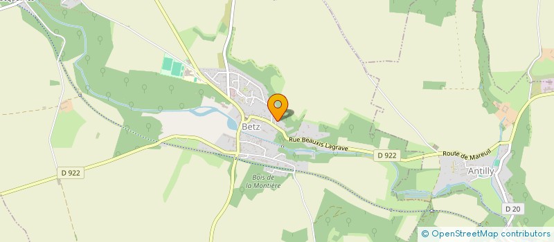 localisation de l'entreprise MONSIEUR STEPHANE PRUVOST  BETZ