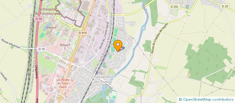 localisation de l'entreprise MONSIEUR STEPHANE PUISAIS  CHASSENEUIL-DU-POITOU
