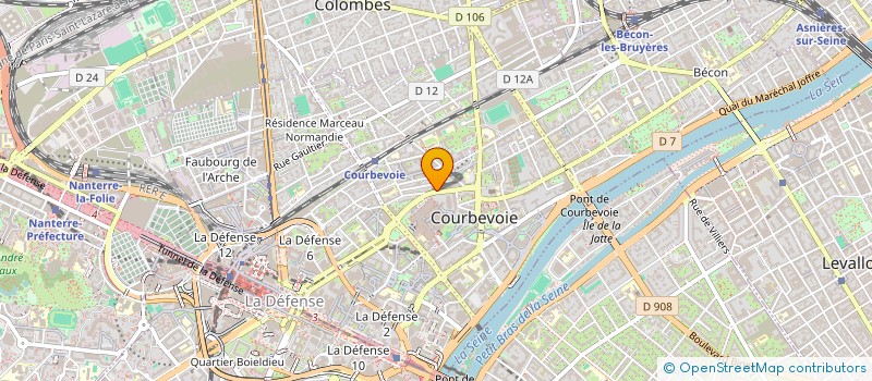 localisation de l'entreprise MONSIEUR STEPHANE PUMPALOVIC à COURBEVOIE