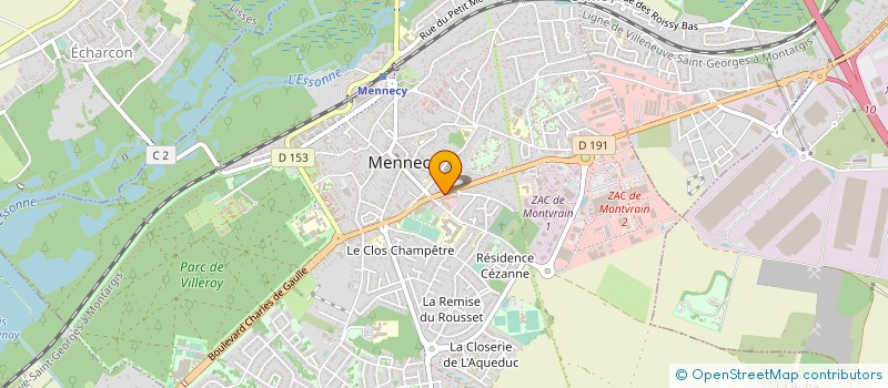 localisation de l'entreprise MONSIEUR STEPHANE QUARRE à MENNECY