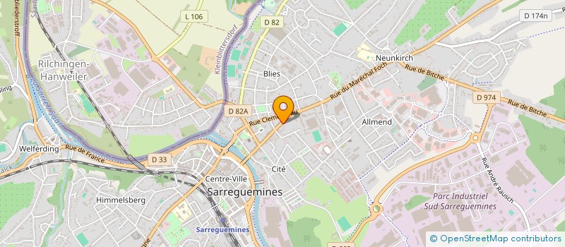 localisation de l'entreprise MONSIEUR STEPHANE QUENEY à SARREGUEMINES