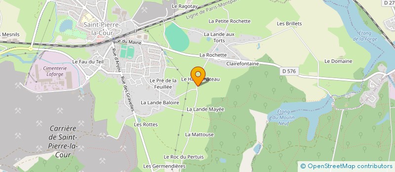 localisation de l'entreprise MONSIEUR STEPHANE QUERU à SAINT-PIERRE-LA-COUR