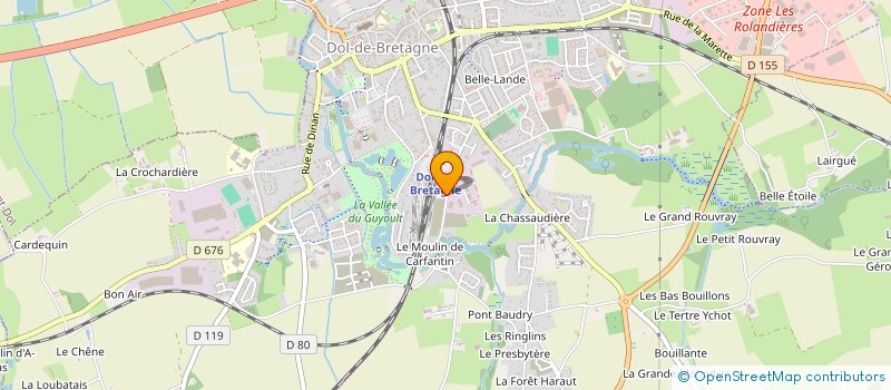 localisation de l'entreprise MONSIEUR STEPHANE QUIN  DOL-DE-BRETAGNE