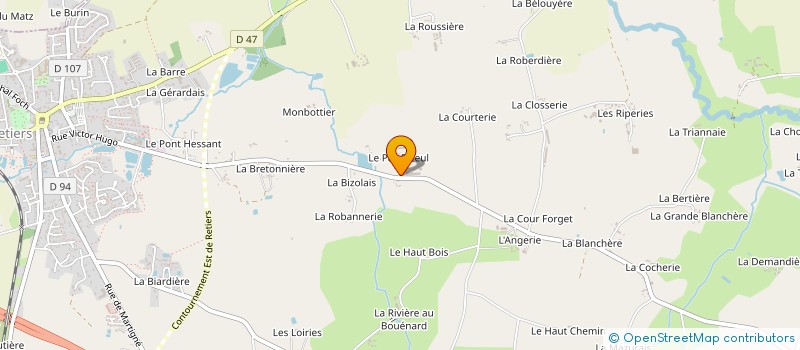 localisation de l'entreprise MONSIEUR STEPHANE RABOT à RETIERS