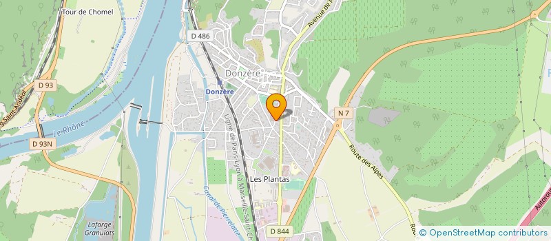 localisation de l'entreprise MONSIEUR STEPHANE RABUSSEAU à DONZERE